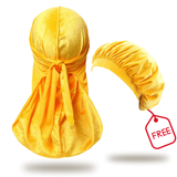 Durag Velour Jaune + Bonnet Offert