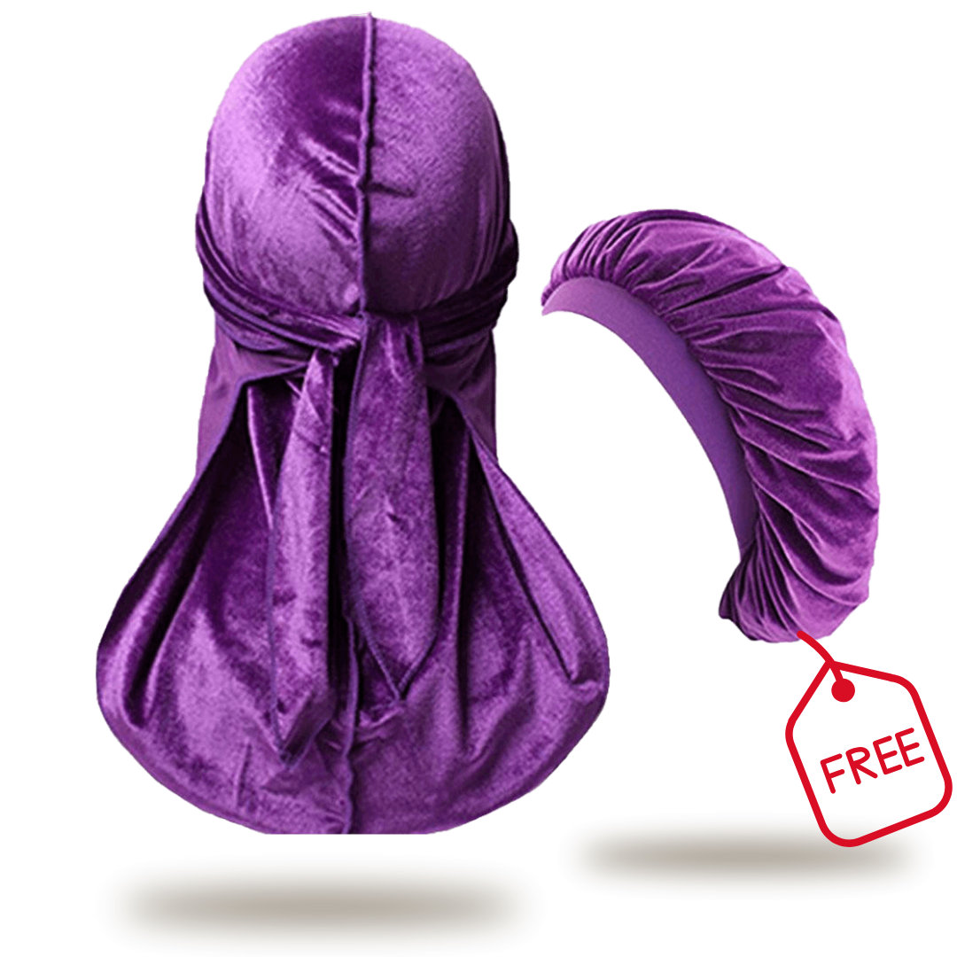 Durag En Velours + Bonnet Offert Violet