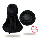 Durag En Velours + Bonnet Offert Noir