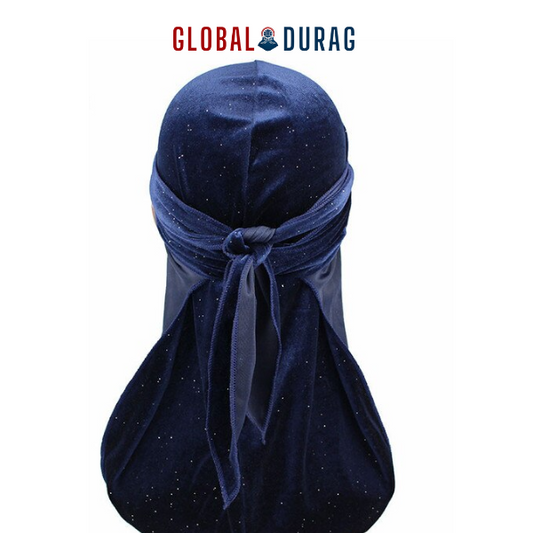 Durag in Velluto Blu di Lusso | Durag Globale
