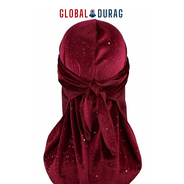 Luxury Burgundy Velvet Durag | Global Durag